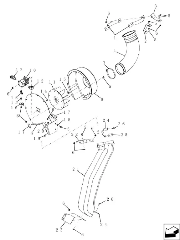 87359661 - Мотор гидравл. вакуумн. сист. противопыльн. колпака 2388, 6130/40/50
